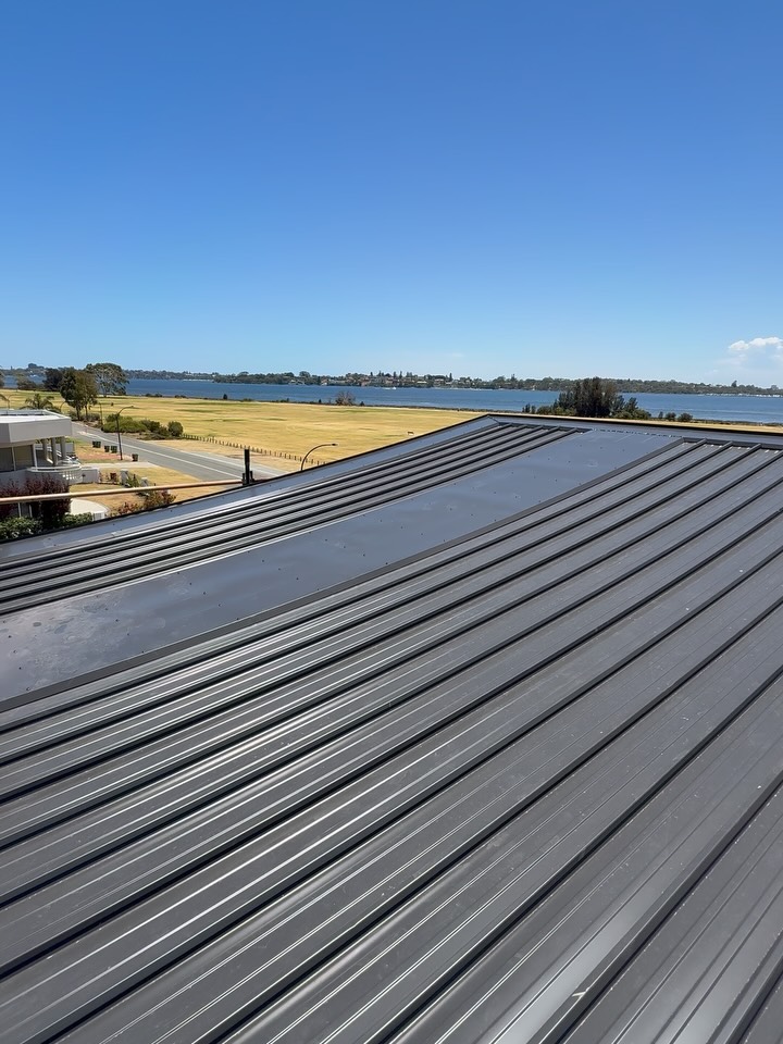 A unique custom new-build roof nearing completion in Perth